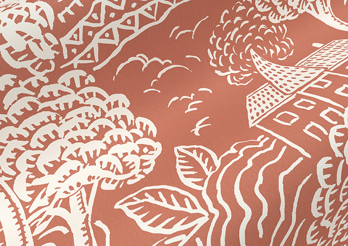 Novel, Burnt Orange - Roller Blind - Image 4